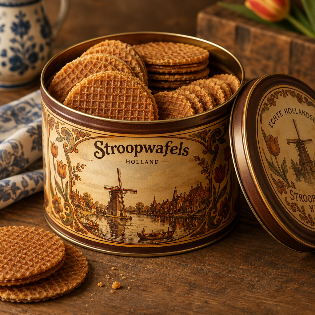 Stroopwafels in blik